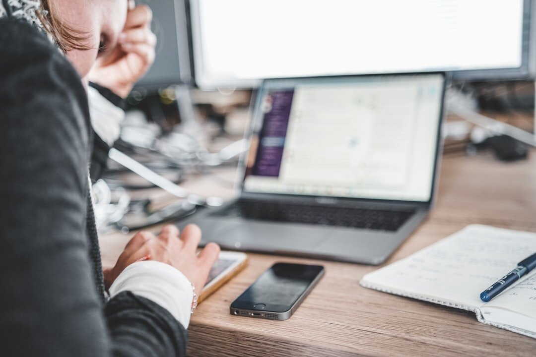 businessman in office