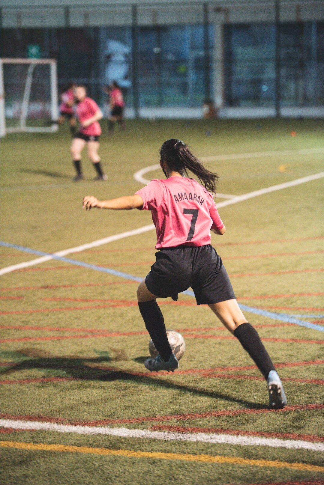soccer player celebrating goal