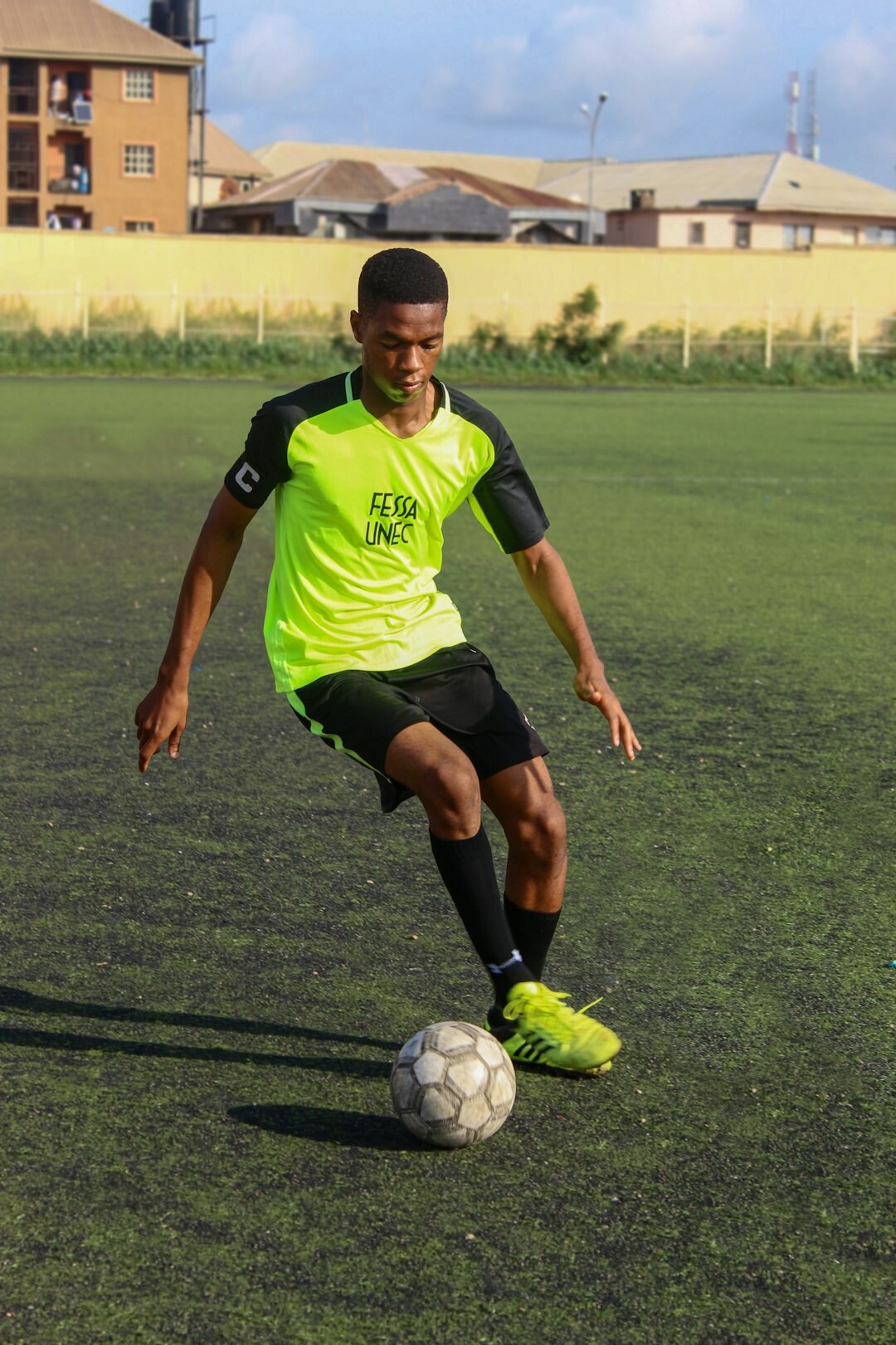 football player training