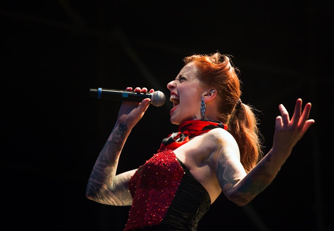 female singer on stage